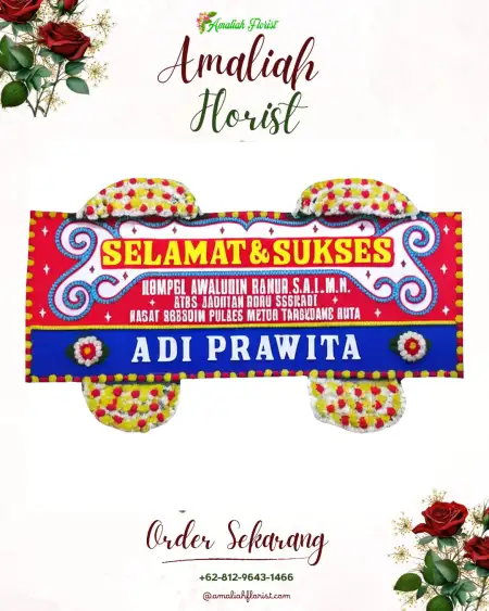 Papan Bunga Ucapan Selamat Galis